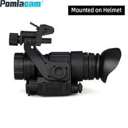 PVS-14 Hunting Infrared Night Vision Head Mounted Built-in IR Illumination Patrol , 2x28 Tactical Digital Monocular for Helmet