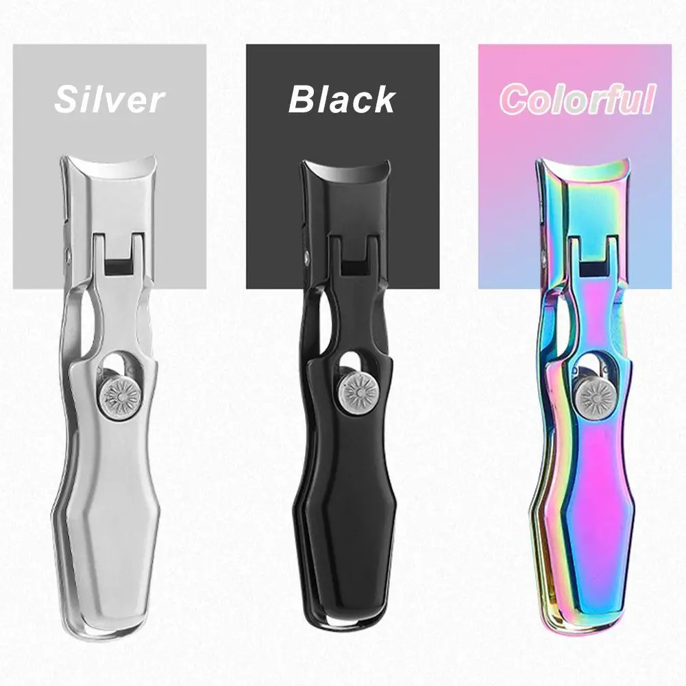 Portable Nail Clippers Ultra Sharp Fingernail Clippers Stainless Steel Toenail Scissors Wide Jaw Opening Anti Splash Manicure