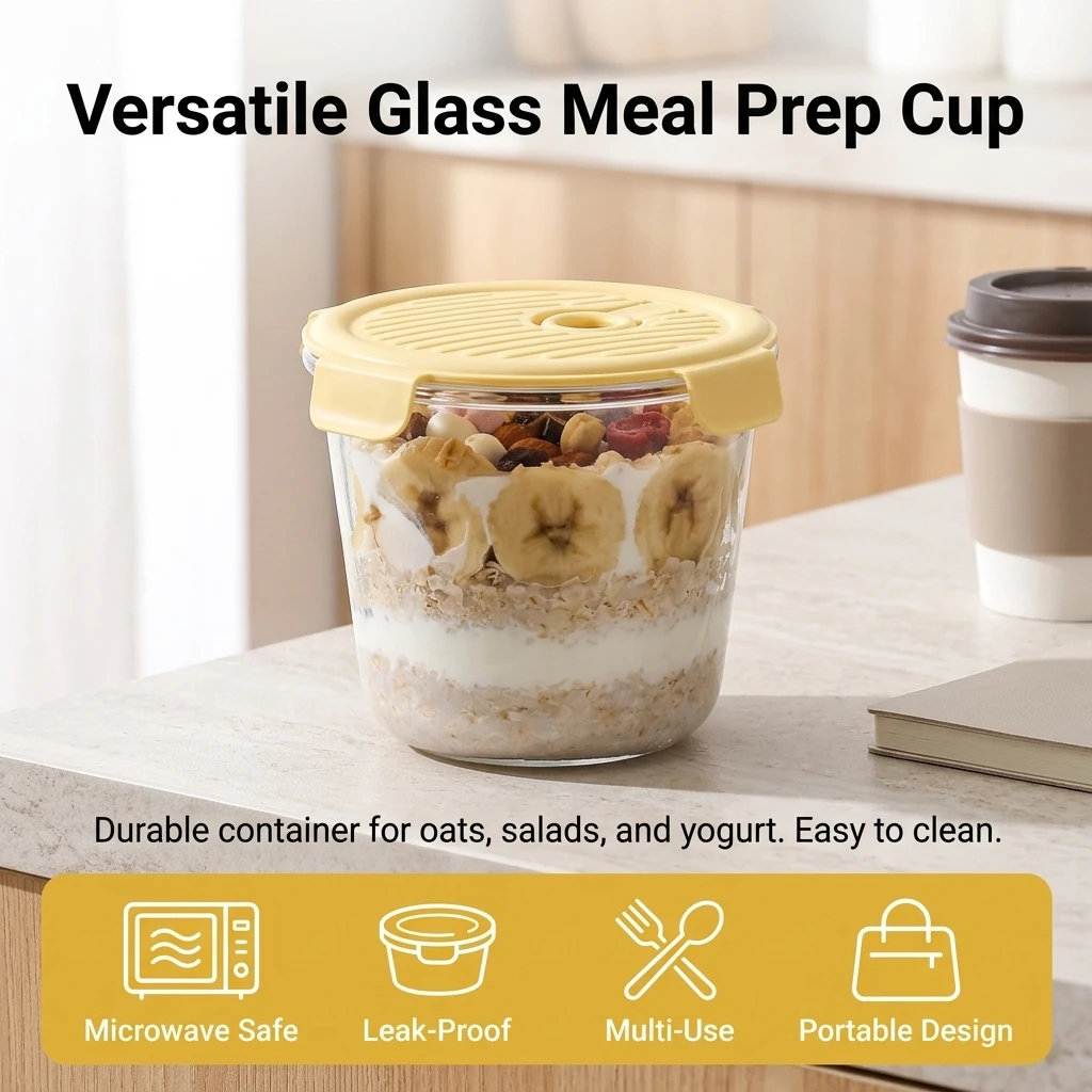 Auslaufsicherer Haferbrei-Bech – Meal Prep Healthy Breakfast Bewertung und Preis