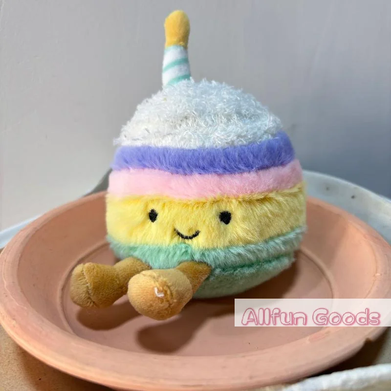 [TG835]Cartoon Cake Plush Keychain Kawaii Creative Birthday Cake Dessert Doll Pendant Backpack Decoration Accessories Toys Gifts view 5