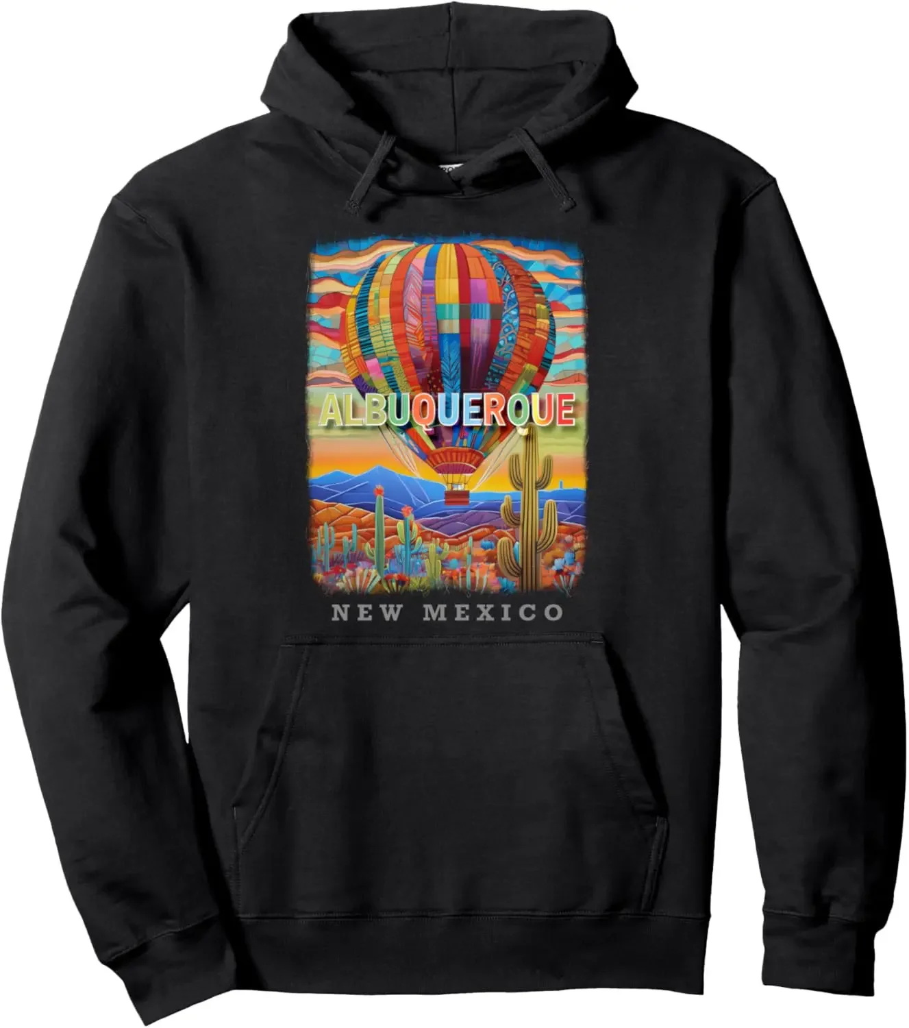 Albuquerque New Mexico NM Desert Oasis SD938 Pullover Hoodie