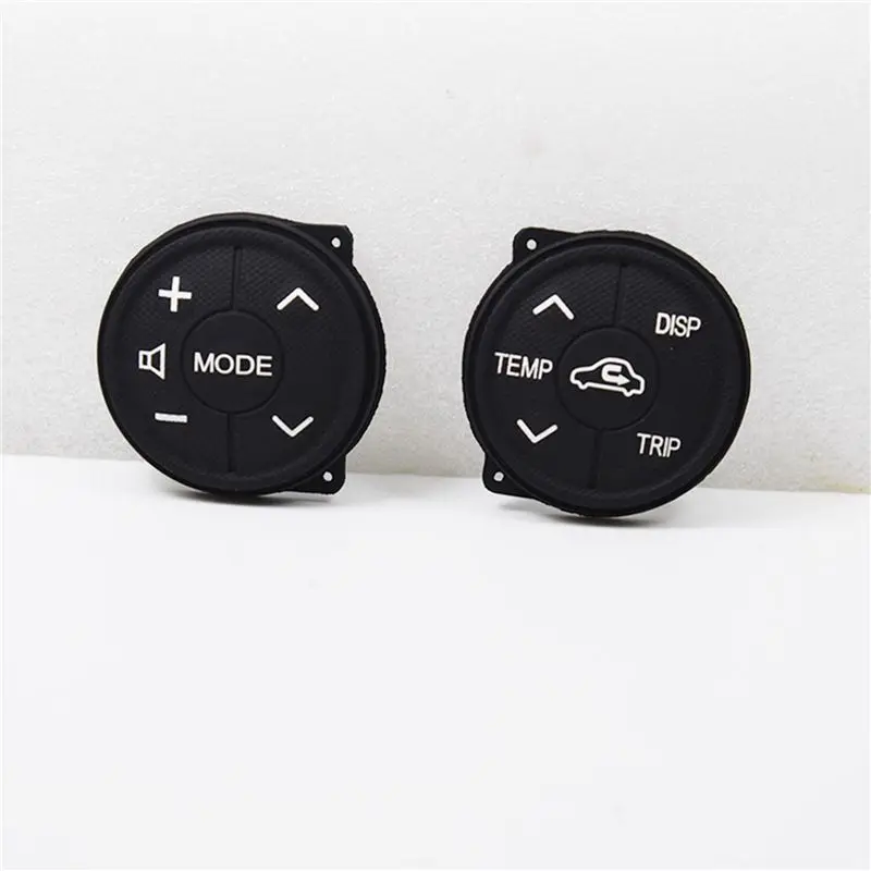 Steady 4X For Toyota Prius 30 XW30 09-15 Prius C Aqua Button Multifunction Steering Wheel Switch Control Button Panel Rubber