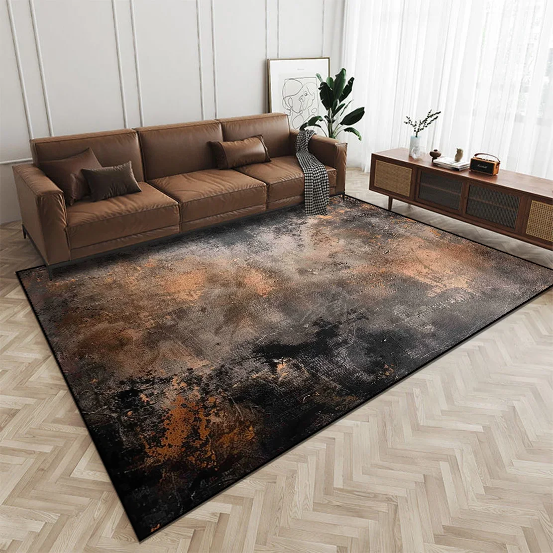 Nordic Abstract Style Carpet in The Living Room Washable Lounge Non-slip Floor Mats Large Area Bedroom Decor Rugs Customizable
