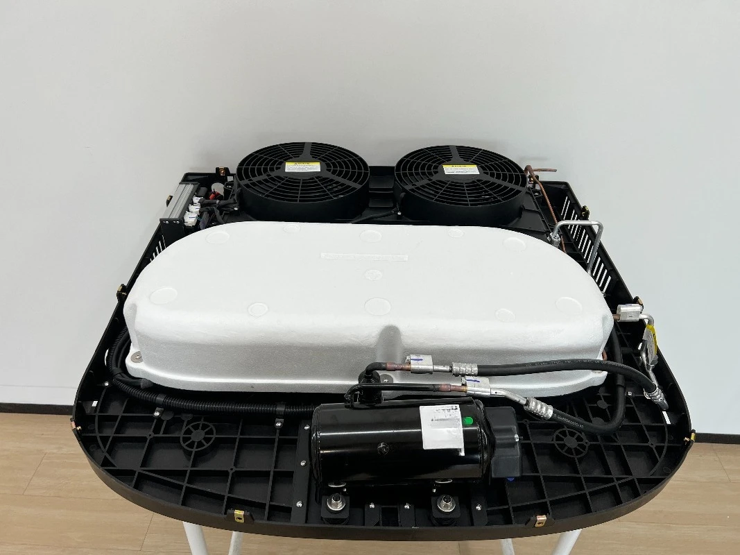 12V RV Truck Rooftop air Conditioning Electric AC 24V Parking Cooler Double Fans  Rotor Compressor 12Volt Air Conditioner