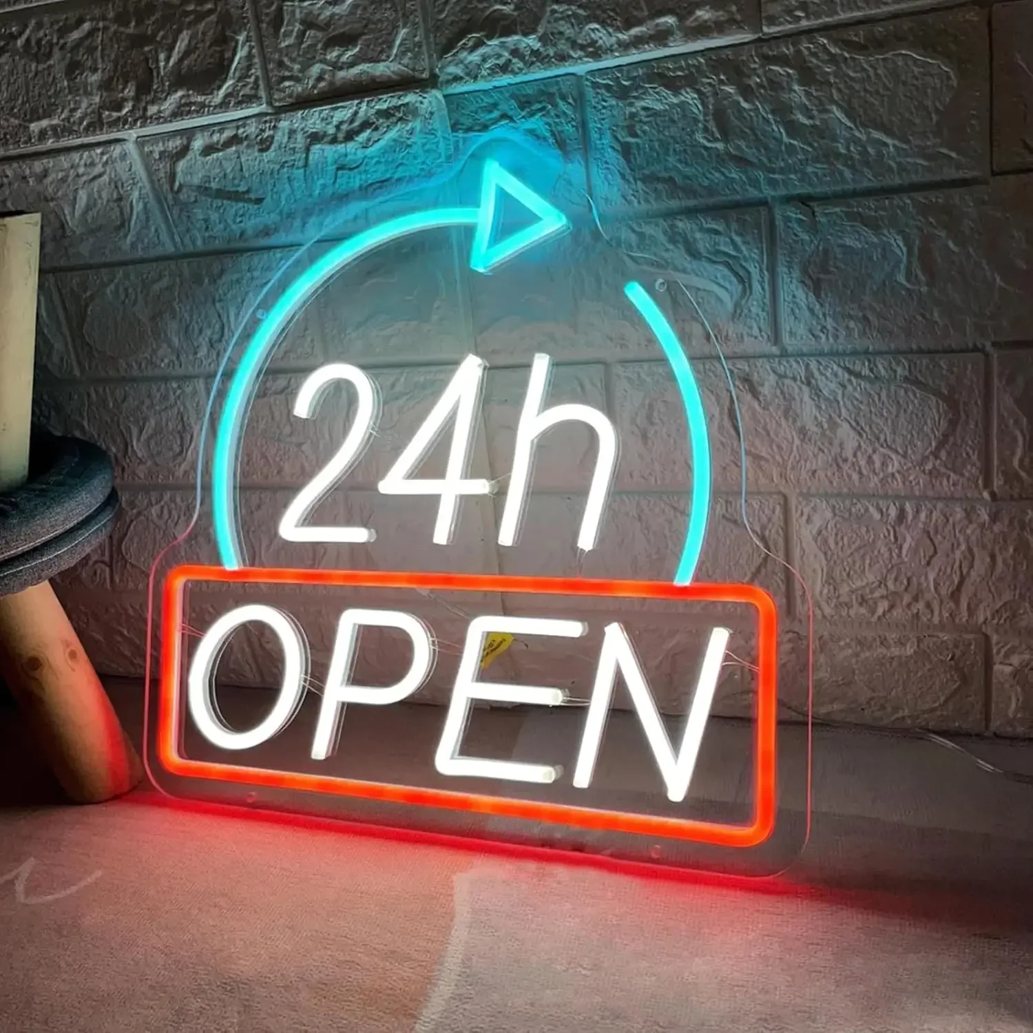 24 ساعة مفتوحة ضوء النيون تسجيل USB عكس الضوء LED النيون تسجيل لغرفة النوم غرف معيشة نادي بار رجل كهف هدايا الحفلات جدار ديكور