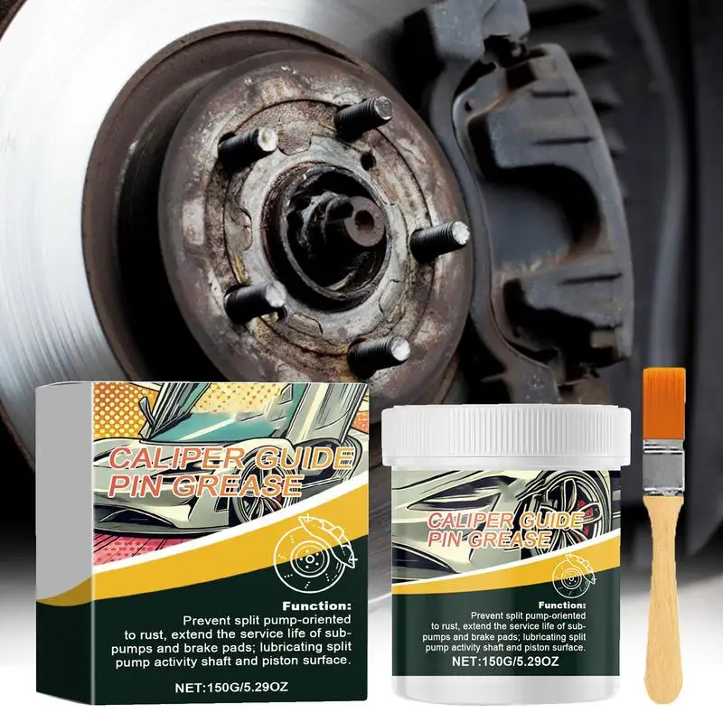 Brake Grease/Lubricant Silicone Lubricating Brake Grease Brake Lubricant Grease All Weather Lubricant With Brush 150g