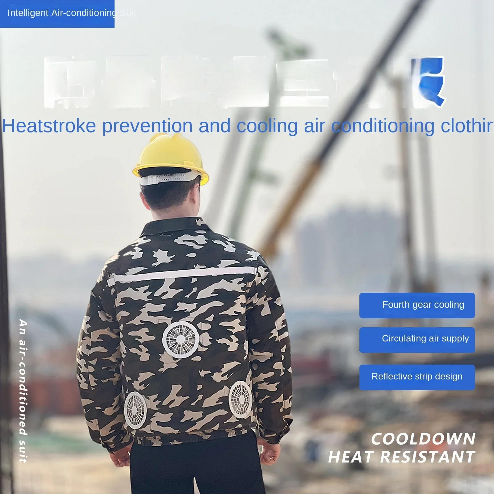 Summer Air-conditioned Clothing with Fans Outdoor Work Clothes Work Clothes Welding Cooling Fan Clothing