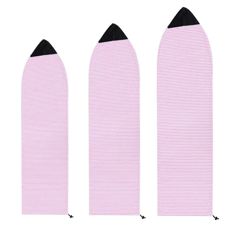 Surfboard Sock Cover, Quick Dry Stretch Surfboard Bag with Drawstring Closures & Padded Nose Protector Surfing Dropship