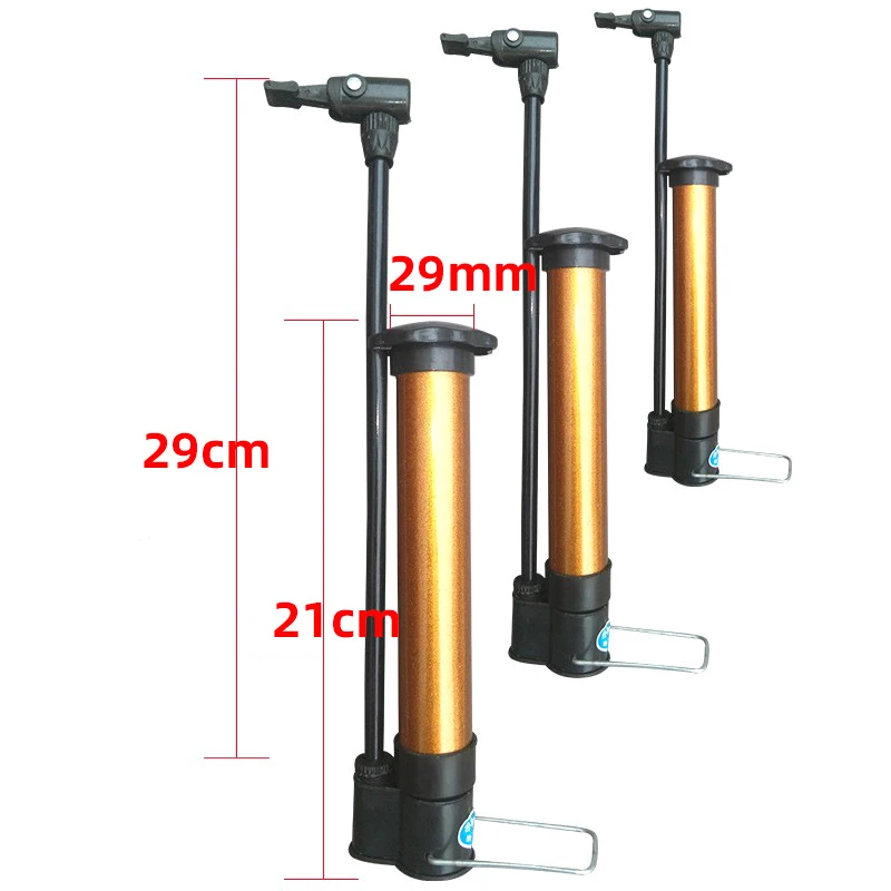 Portable Bicycle Pump 80 PSI Bike Manual Air Pump Balloon Tire Inflator Schrader Valve Floor Pump Cycling Accesories