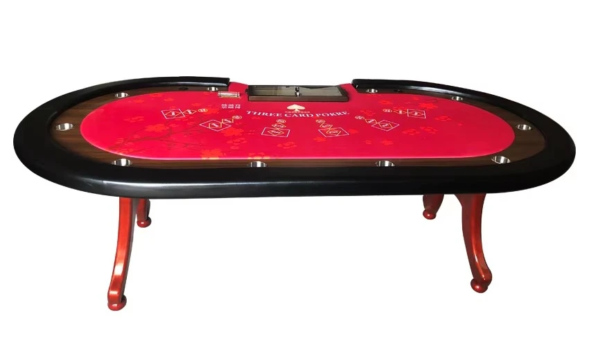 

New Style Solid Wood Customized Poker Table Deluxe Hold'em Table with Cover