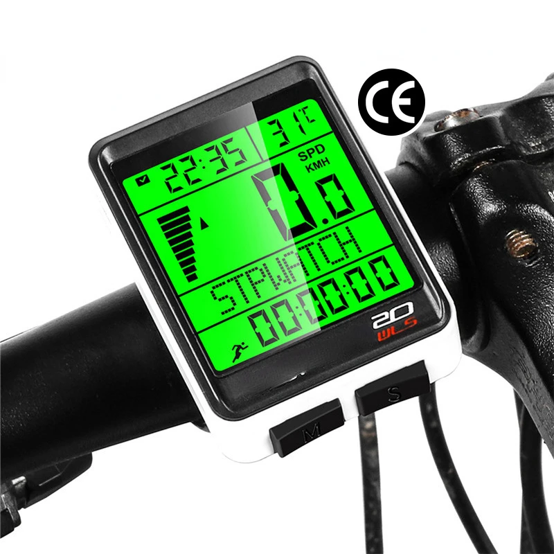 

Five Languages Mountain Road Bicycle Wireless Code Meter Large Screen Multifunctional Interface Waterproof Speedometer