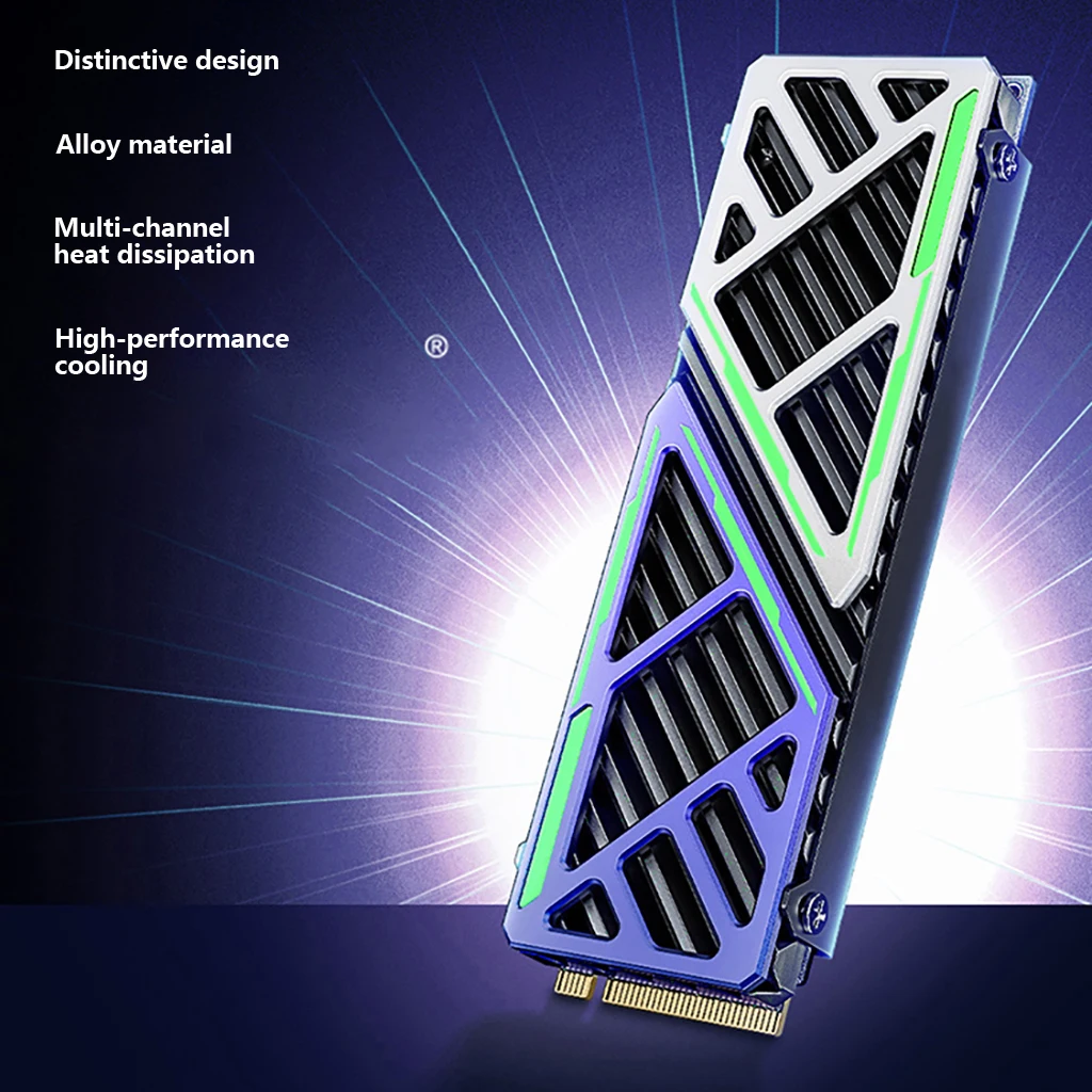 Für M.2 2280 NVMe SSD Kühler Aluminiumlegierung Kühlkörper 5-30 ℃ Temperaturreduzierung für Gaming-PC Desktop-Computer SSD-Kühlradiator – Detail 10