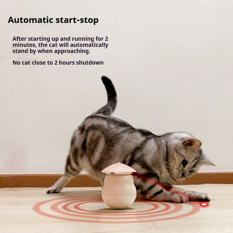 

Cat Toys Cat Laser Tumbler Laser Cat Teasing Stick Smart Electric Laser Self-Hilarity Toys
