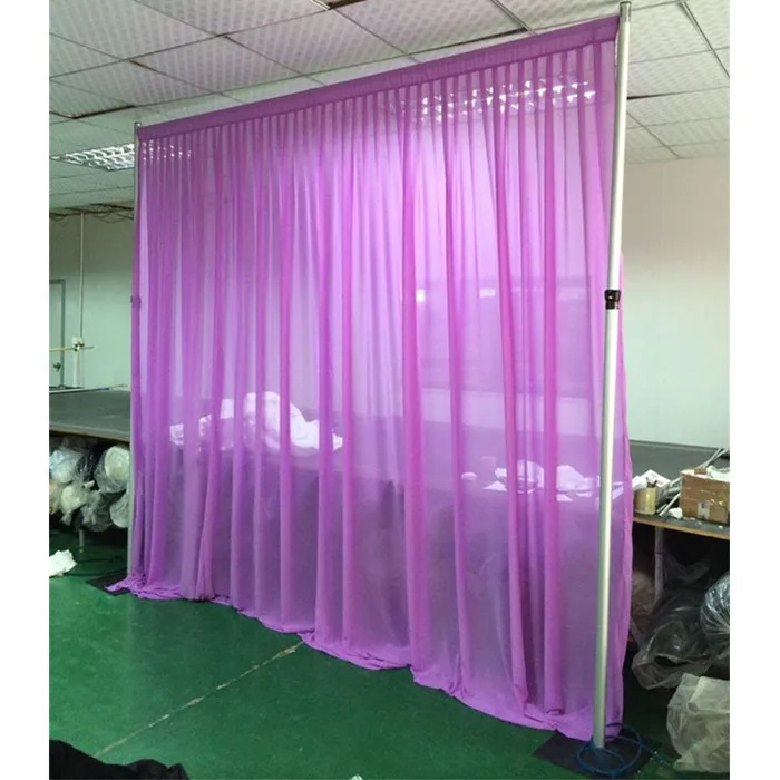 

Adjustable tube drape wedding drape material, wedding background frame