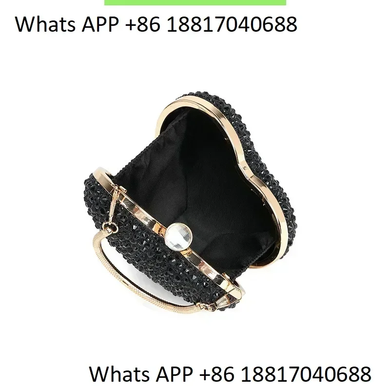 Water Diamond Bag Women's Fashion Versatile Mini Love One Shoulder Oblique Straddle Banquet Bag