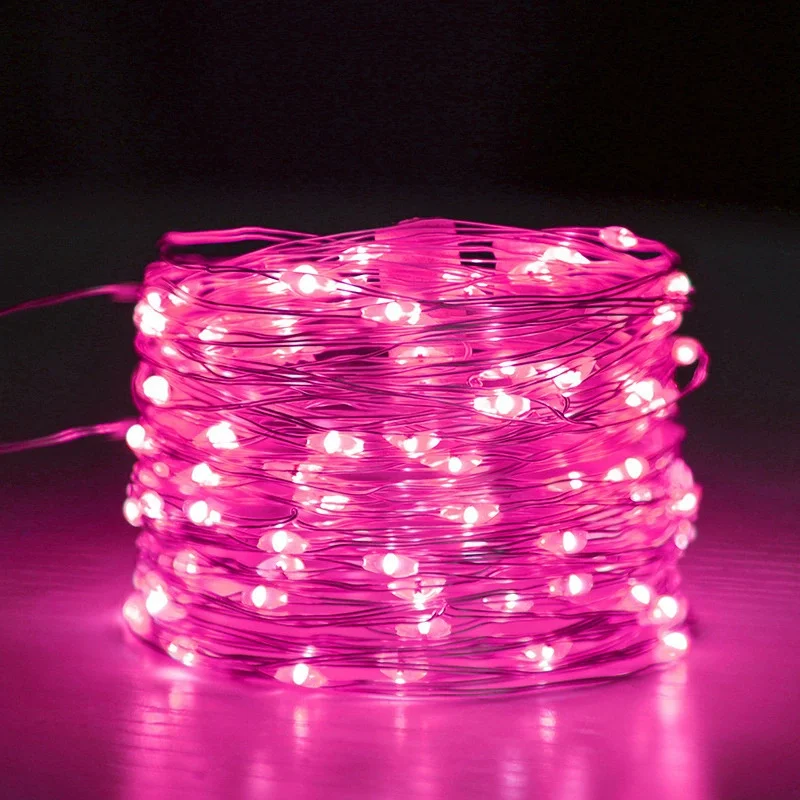 

Battery Box Silver Wire LED Fairy Lights String Wedding Holiday Garland Lamp Christmas Outdoor Garden Room Decoration Navidad
