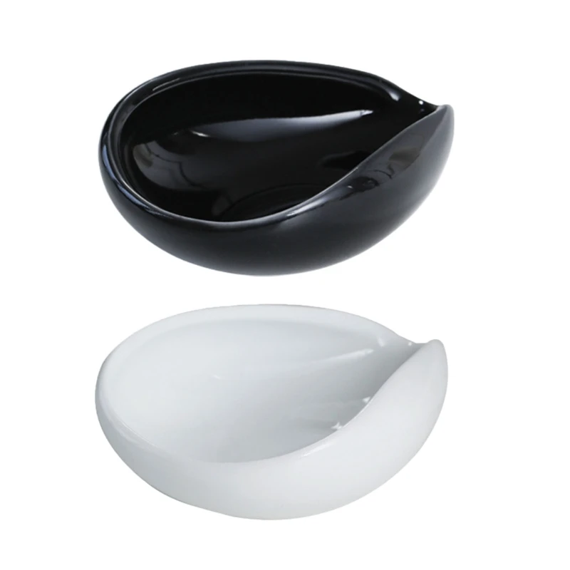 Coffee Bean Dosing Cup For Espresso Coffee Bars Accessories Ceramic Single Dosing Tray For Coffee Tea Weighing Tray