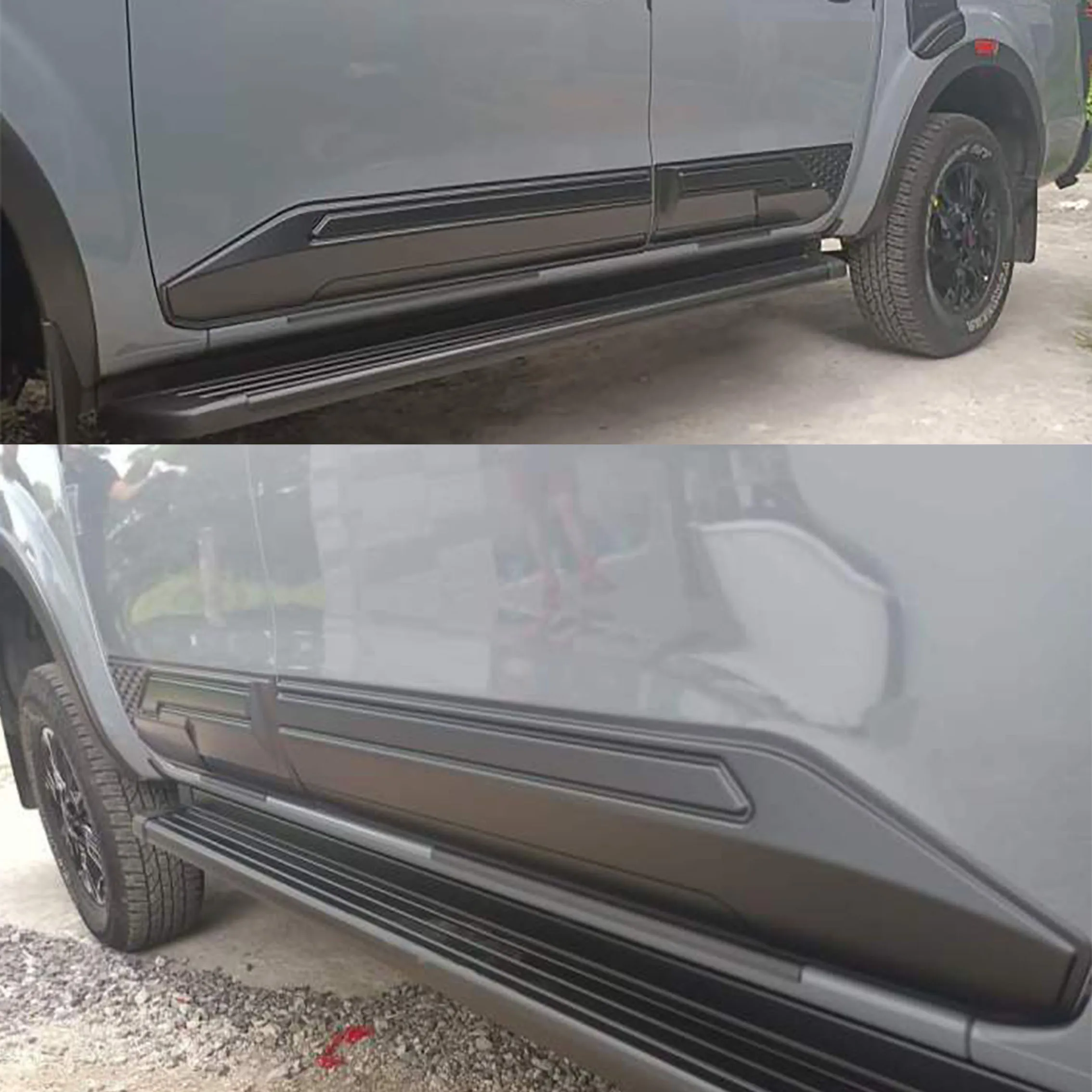 Matte Black Door Side Moulding Body Cladding For Nissan Navara Frontier 2021 2022 2023 2024 For Nissan Navara NP300 2021-2024