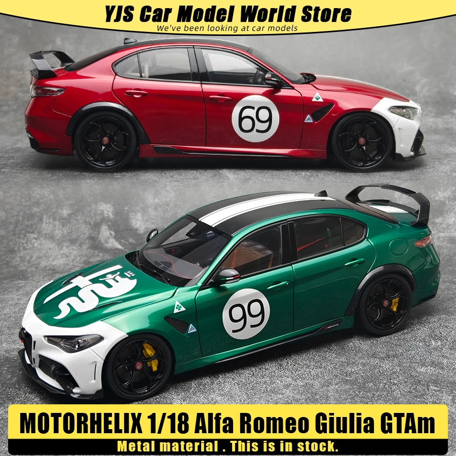 

MOTORHELIX diecast model 1/18 Alfa Romeo Giulia GTAm Car model Metal Holiday gift collection