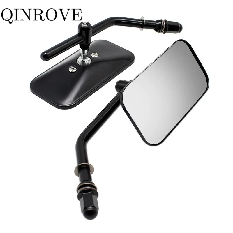 For Harley Davidson Dyna Low Rider S Electra Glide Fat Bob Breakout Motorcycle Rear Mirror Black Chrome Round Square Side Mirror