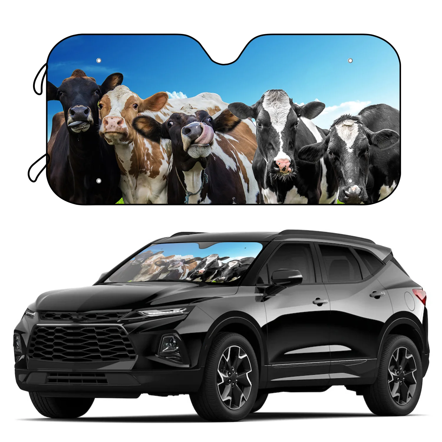 

Protect Your Car from UV Rays with this Stylish Highland Cow Car Windshield Sunshade - 57 X 27.5inches(145x70cm)