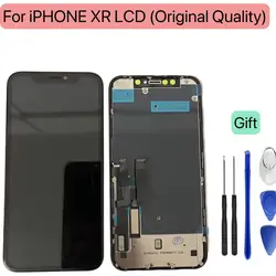 Original Display For IPHONE XR LCD 3D Touch Screen Panel Glass With Frame Assembly Perfect Fix For IPHONE XR LCD Replacement