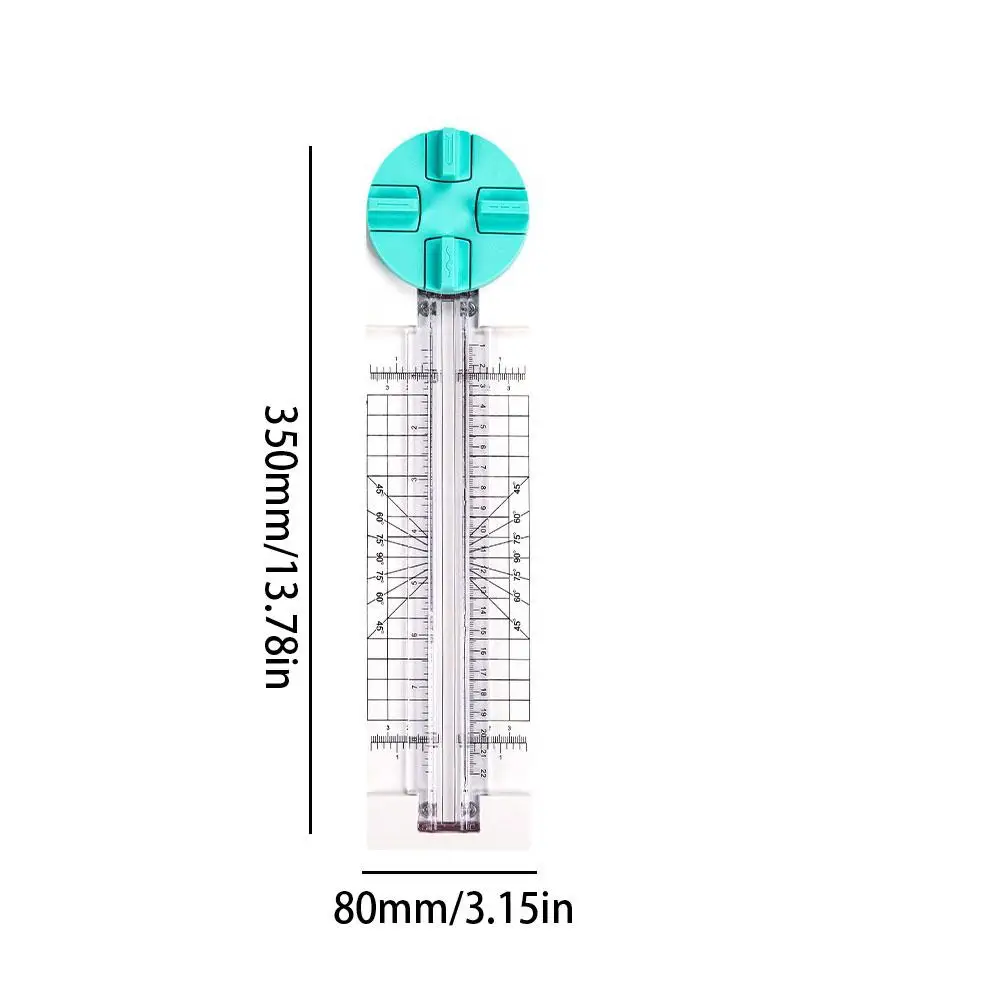 다기능 종이 커터 주름기, 360 도 회전 종이 커터, 핸드 커팅 카드 아트 도구, 4 인 1