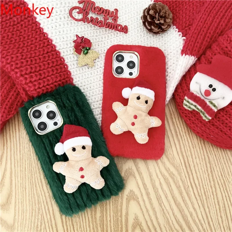 Funda de piel de hombre de jengibre con dibujos animados de Japón en 3D, regalo de Navidad para iPhone 15, 14, 13, 12, 11 Pro Max, X, XS MAX, XR, 6, 7, 8 Plus, SE2