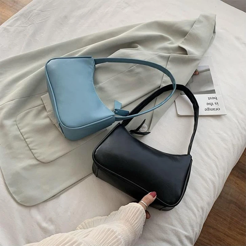 Fashion PU Leather Crossbody Bag Women Underarm Bag Trend Handbag Girl Small Shoulder Bags