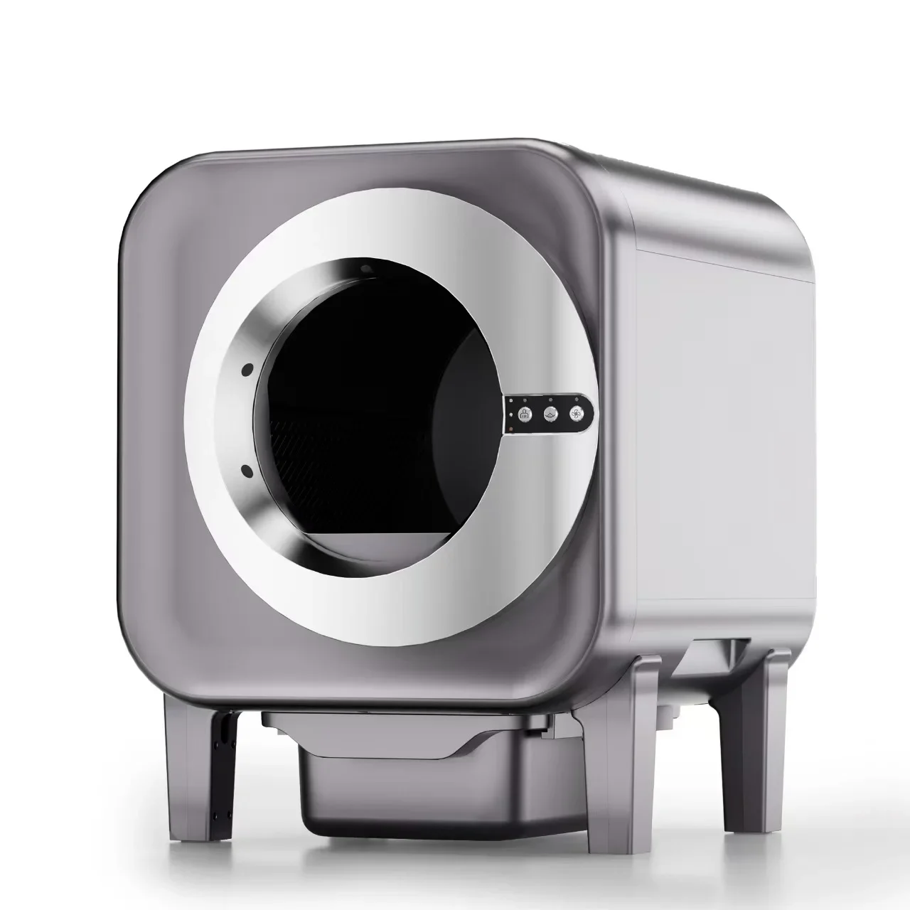 Mascotas accesorios Extra Large Smart Cat toilet Low Noise Automatic Cleaning Cat Litter Box with App Remote Control