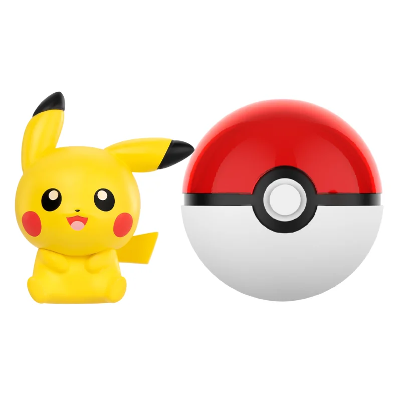 Anime Pokemon PokeBall Mini-Puppen-Actionfiguren Pikachu Charmander Bulbasaur Original Echtes Modell Ornament Spielzeug Geburtstagsgeschenk – Detail 4