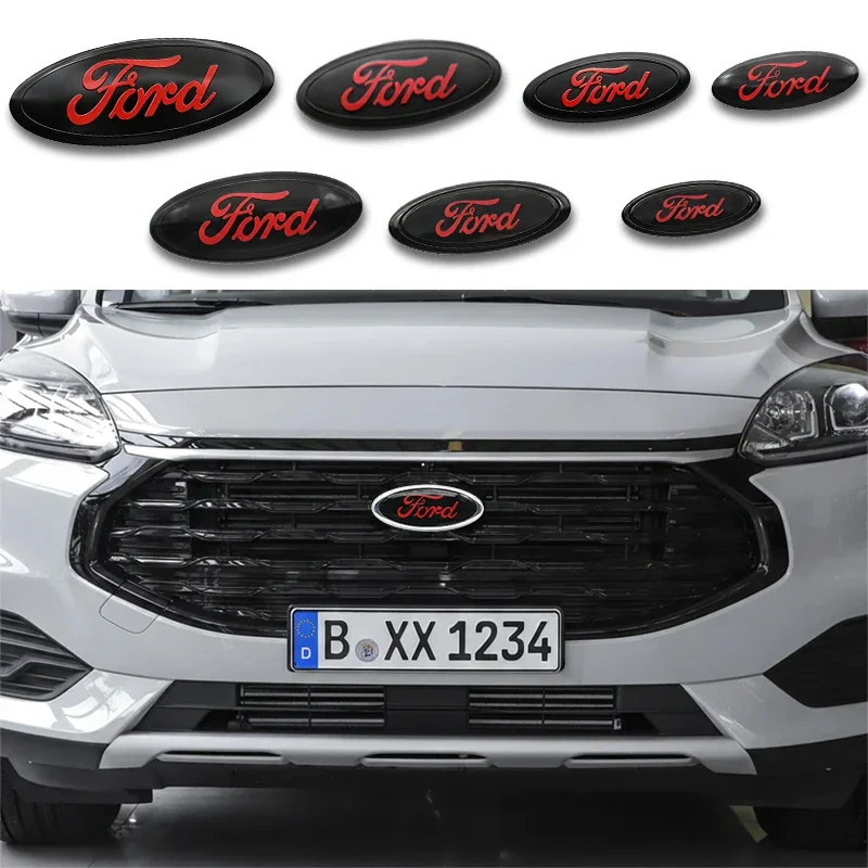 Car Front Hood Emblem Trunk Badge Stickers Accessories For Ford Focus Mustang Fiesta Puma Ranger Kuga MK7 MAX F150 Mondeo Escape view 6