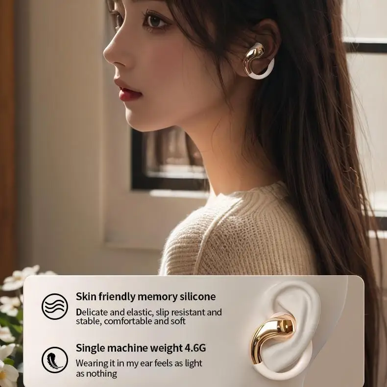 YX38 Estilo abierto con batería de larga duración Tecnología de transmisión direccional ENC BT5.4 IPX5 Auriculares pendientes de moda