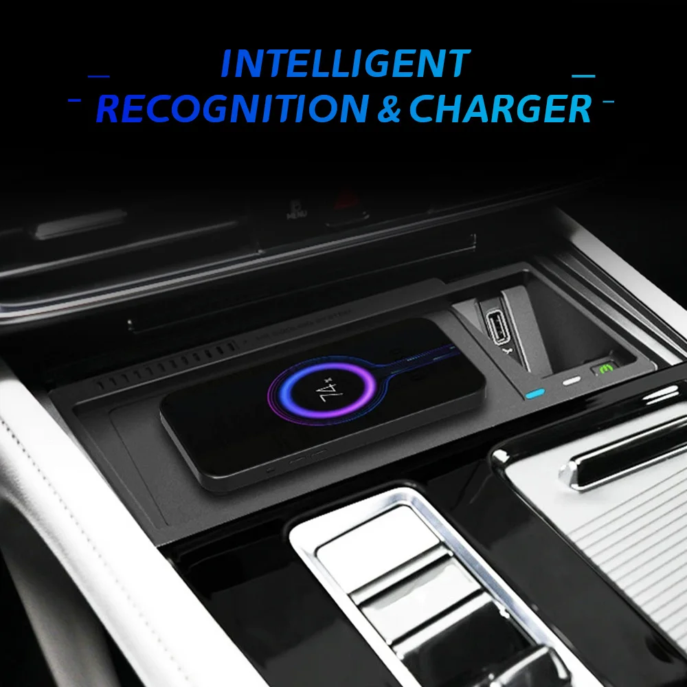 15 واط شحن لاسلكي سريع شاحن الهاتف لوحة لوحة حامل لفولكس واجن توران 2021-2025 فيلوران 2022-2025