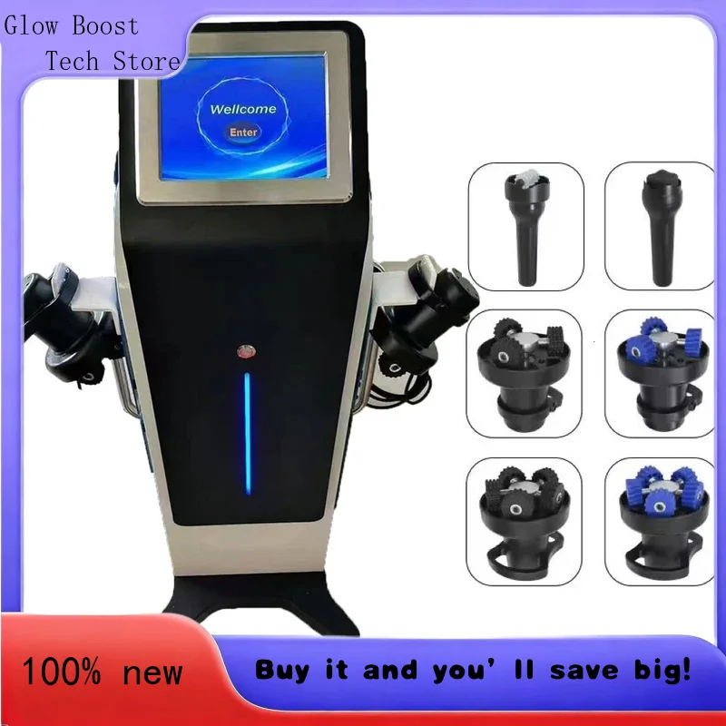 

Glow 6IN1 G12 Body Slimming Vibration Massager Fitness Inner Roller 360 Vibrating Massager Anti Cellulite