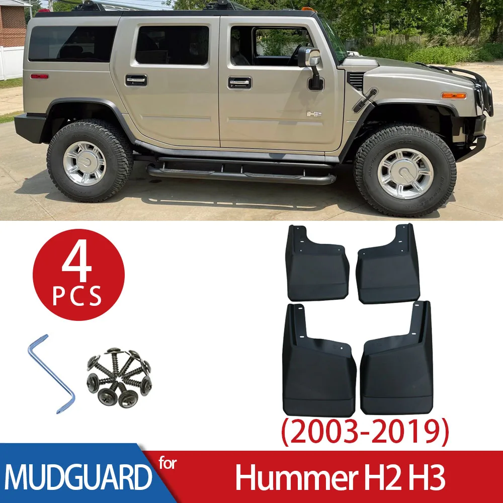 

For Hummer H2 H3 2003-2011 2012 2013 2014 2015 2016 2017 2018 2019 Mud Front Rear Wheel Mudguards Fender Mudflap Car Accessories