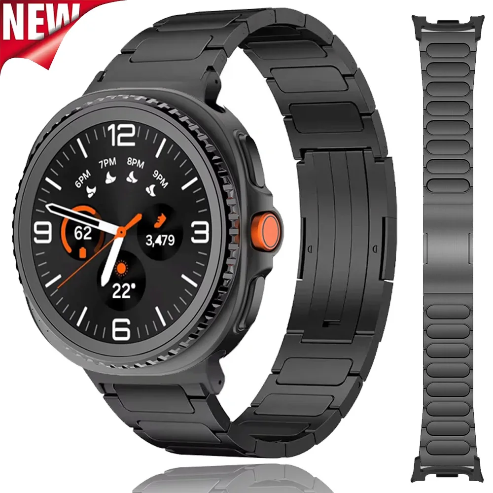 

Титановый ремешок для Samsung Galaxy Watch 8 Ultra 2025 47 мм/8 Classic 46 мм Ремень из нержавеющей стали для Galaxy Watch 8 44 мм 40 мм Ремешок