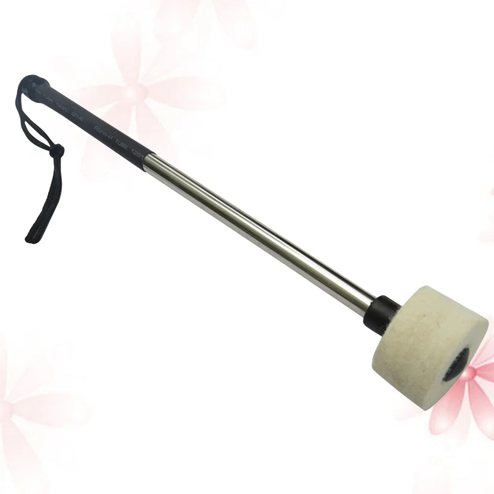 

Snare Mallet Drum Stick Wool Felt Head Stainless Steel Handle Percussion Instrument Accessory For Drum Kit