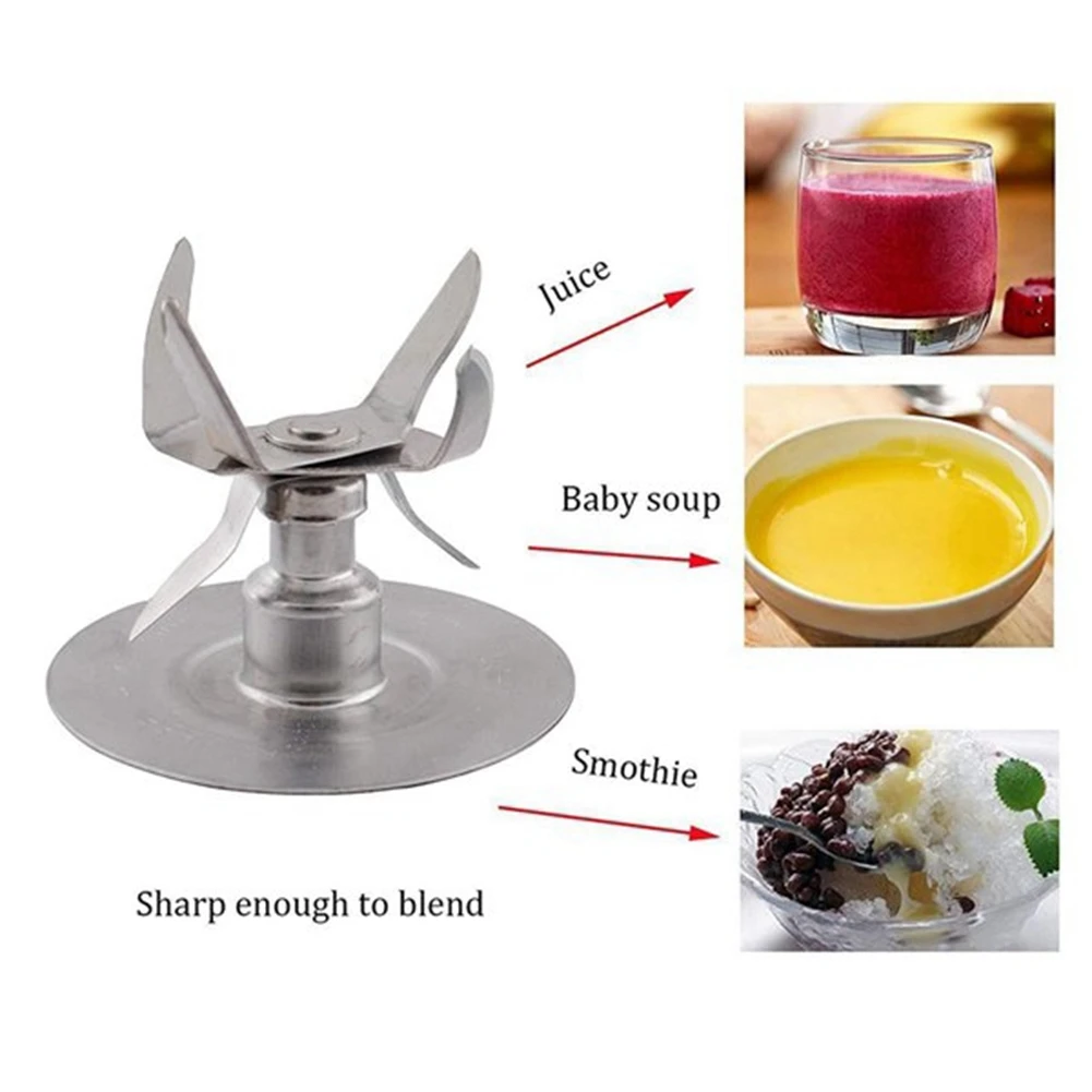 6 Blades Ice Crushing Blender Blade for Oster Osterizer Blenders with Sealing Ring Juicer Accessories