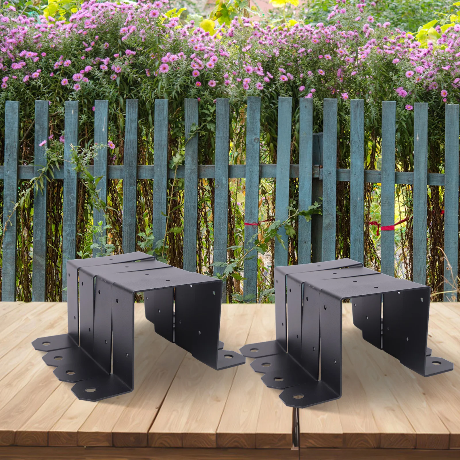 Fencing Projects 3.5 X 3.5 Inches 4x4 Post Bracket U Bracket For Fencing Rust Resistant Finish Carbon Steel Material