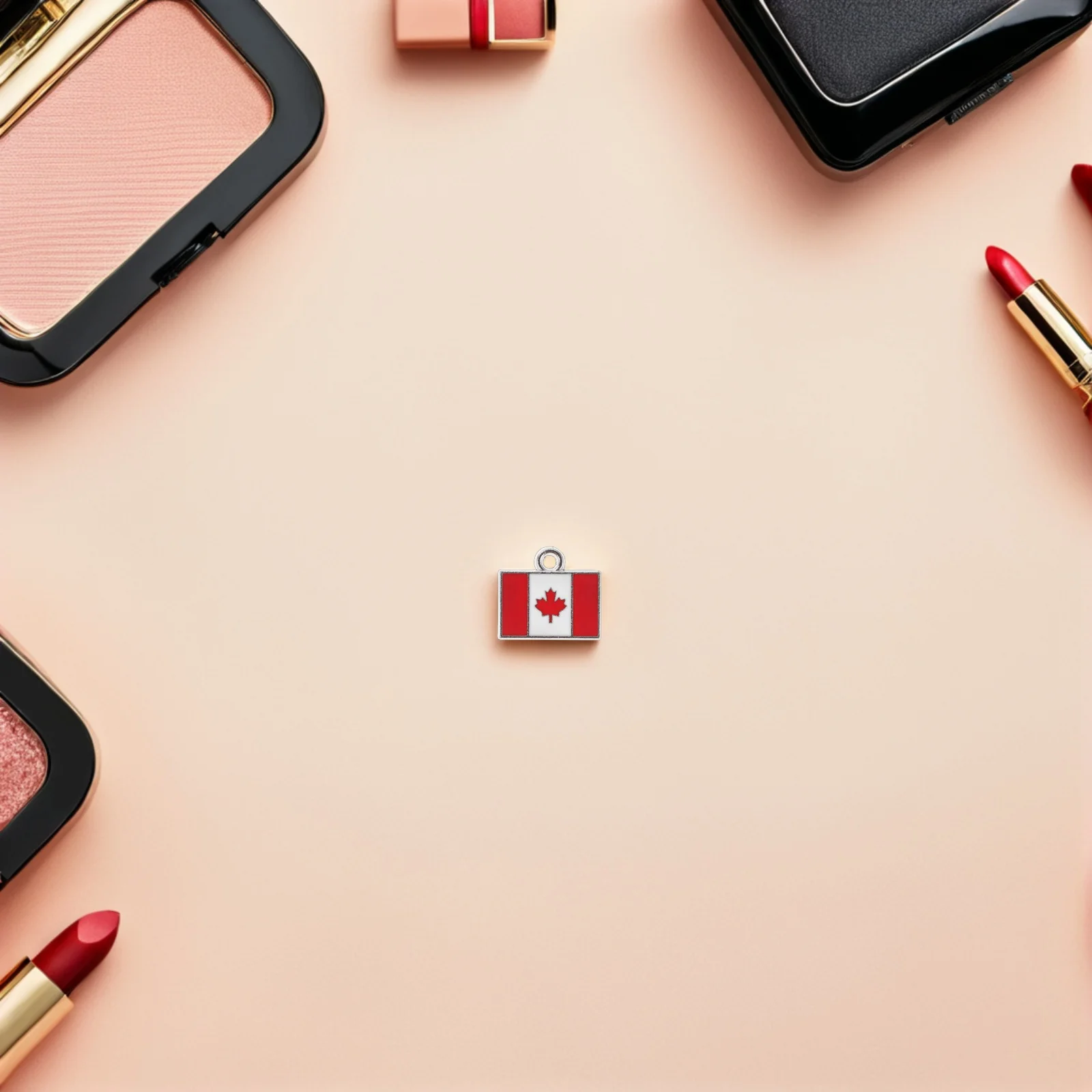 

25Pcs Canadian Flag Charm Alloy Maple Leaf Pendant for DIY Bracelet Necklace Keychain Travel Souvenir Gift National Flag Pendant