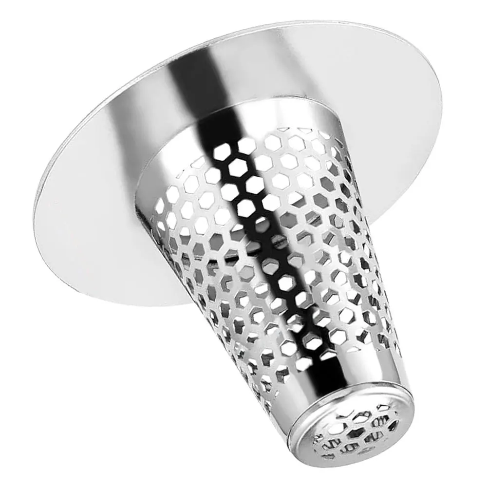 الفولاذ المقاوم للصدأ استنزاف تصفية صافي مصفاة معدنية شبكة غطاء الأرضية شاشة الشعر الحمام المطبخ المجاري دش الماسك الشعر #4