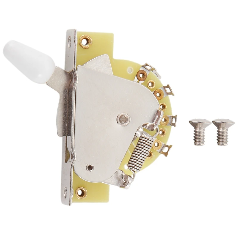 5 Way Lever Switch Selector Five-Speed Tone Switch Guitar Accessories For ST SQ Electric Guitar Replacement Accessories White