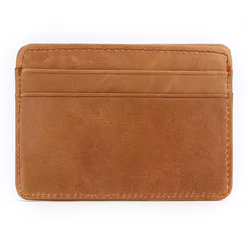 New Cow Leather Men's Card Bag Coin Purse Slim Credit Card Holder Wallet For Men and Women ID Card Pocket - Image 13
