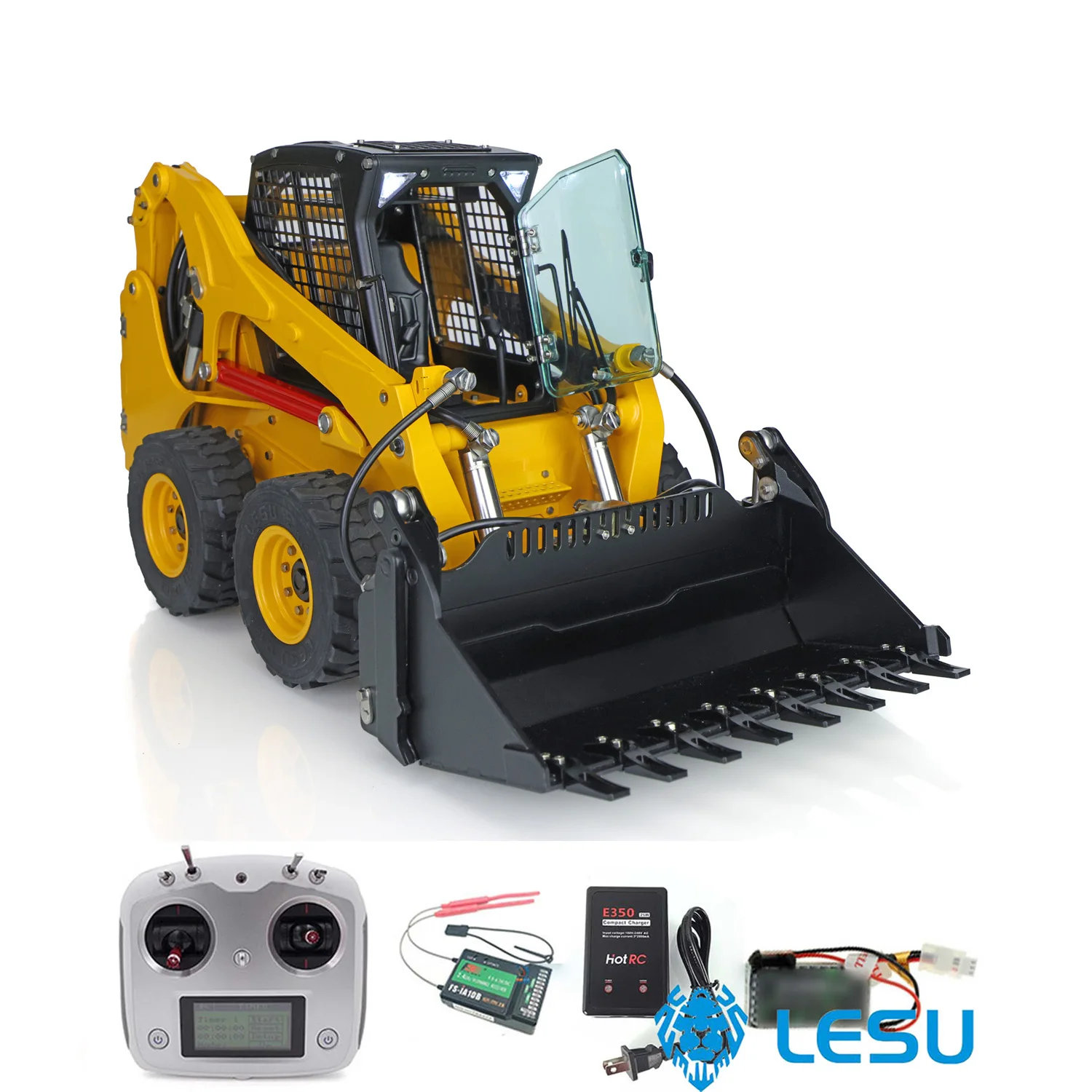 

LESU 1/14 Metal Aoue LT5H Wheeled Skid-Steer RC Hydraulic Loader RTR Model Sound Outdoor Toys THZH1212