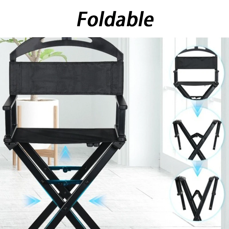 Folding Beach Chair Portable Film Crew Makeup Chairs Outdoors Comfortable Director's Chair Minimalist Aluminum Alloy Armchair