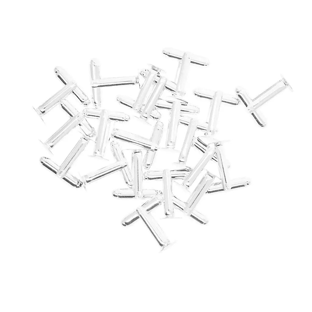 Flatback Glue Pad Cufflink Base Brass 8mm for Wedding Shirt DIY Jewelry Making Accessories