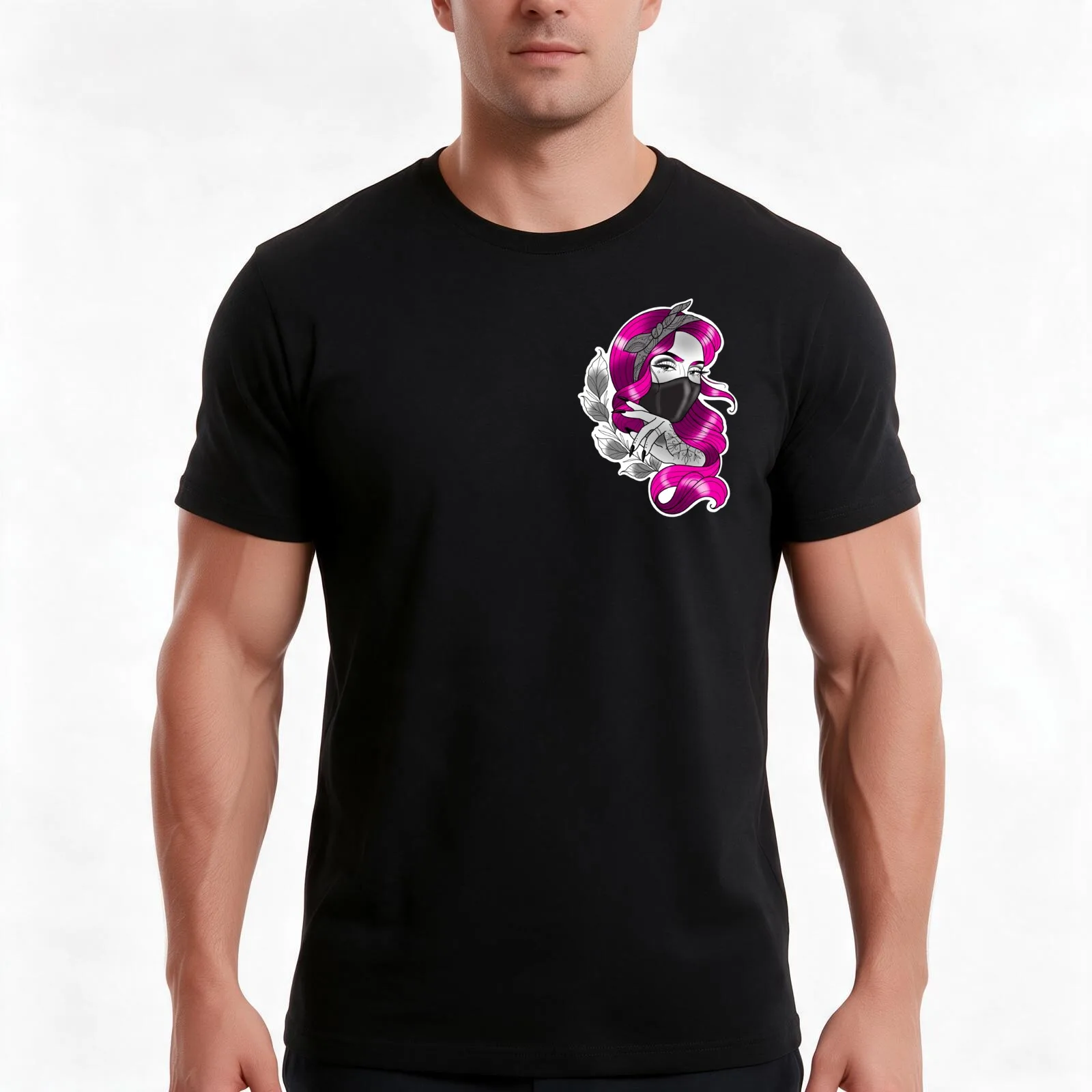 Colour Chola - Bonnie B’s Tattoo Studio T-Shirt, Summer Casual Cotton Tee, Oversized Streetwear Tops, Vintage Graphic Print