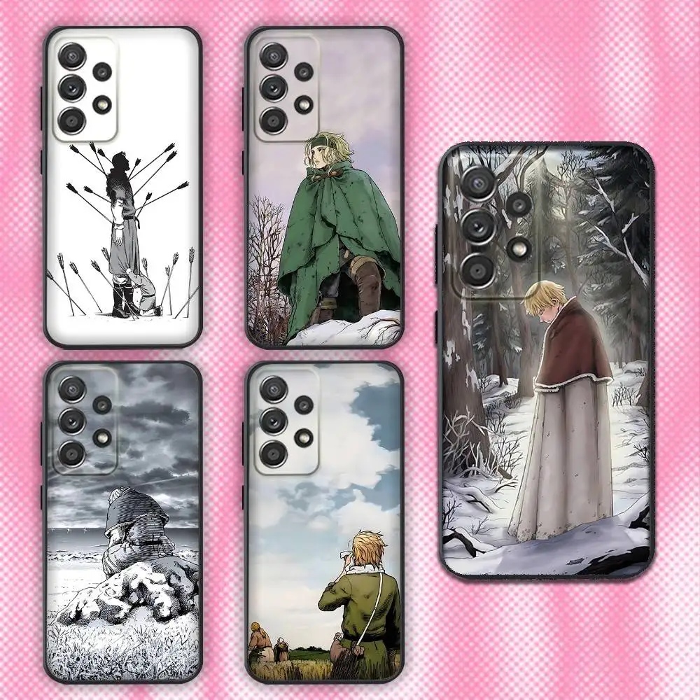 

V-Vinland S-Sagas Manga Phone Case For Samsung Galaxy A13,A21s,A22,A31,A32,A52,A53,A71,A80,Soft Black Shell