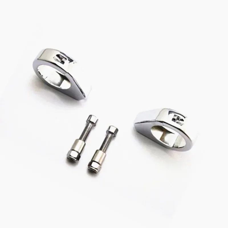 Chrome Fork Turn Signal 41mm Clamp Mount for Harley Honda Kawasaki Yamaha Suzuki